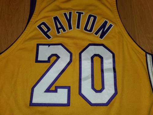Vintage 2004 Reebok Gary Payton LOS ANGELES LAKERS Authentic NBA Team JERSEY 48 - Picture 19 of 19