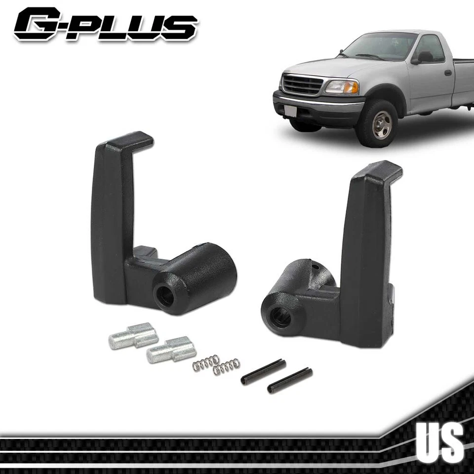 2pcs Fit For 1980-1996 Ford Truck Bronco Black Vent Window Handle Lock Latch Foto 2 de 4