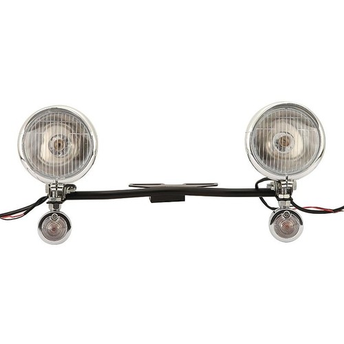 Driving Passing Turn Signal Fog Spot Light For Harley Softail Dyna Sportster XL - Picture 4 of 12
