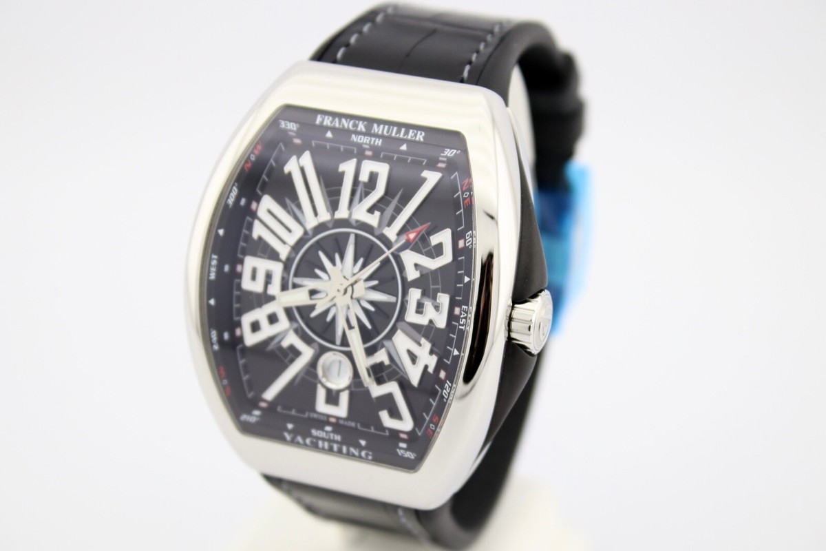 FRANCK MULLER VANGUARD YACHTING 45MM STEEL BLACK DIAL WATCH FRANCK MULLER VANGUARD YACHTING 45MM STEEL BLACK DIAL WATCH