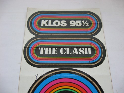 THE WHO KLOS 95.5 Concert Promotion 80's Rainbow Bumper Sticker - Picture 3 of 7