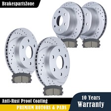 Front Rear Brake Rotors Pads fit for Cadillac Escalade ESV EXT Chevrolet Tahoe