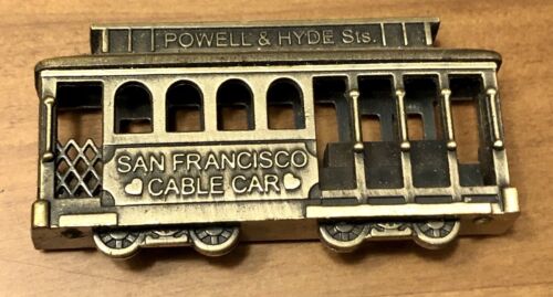 San Francisco Kalifornien Seilbahn Kühlschrank Magnet Souvenir Powell & Hyde 2010 CA - Bild 1 von 8
