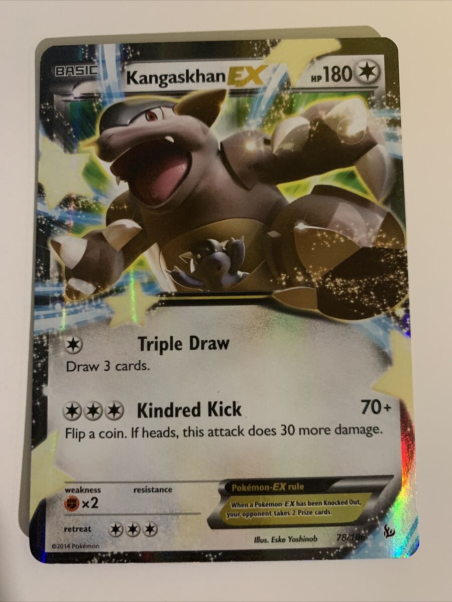 Kangaskhan EX ULTRA RARE 78/106 XY Flashfire Pokemon card TCG NM HOLO 2014