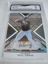 WILL CRAIG PIRATES 2016 ELITE EXTRA CHARCOAL AUTOGRAPH AUTO 11/25 RC GRADED 9