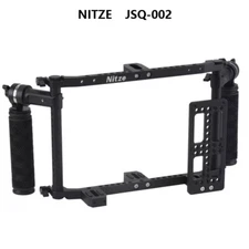 NITZE  MONITOR CAGE WITH ADJUSTABLE ARRI ROSETTE HANDLES JSQ-002