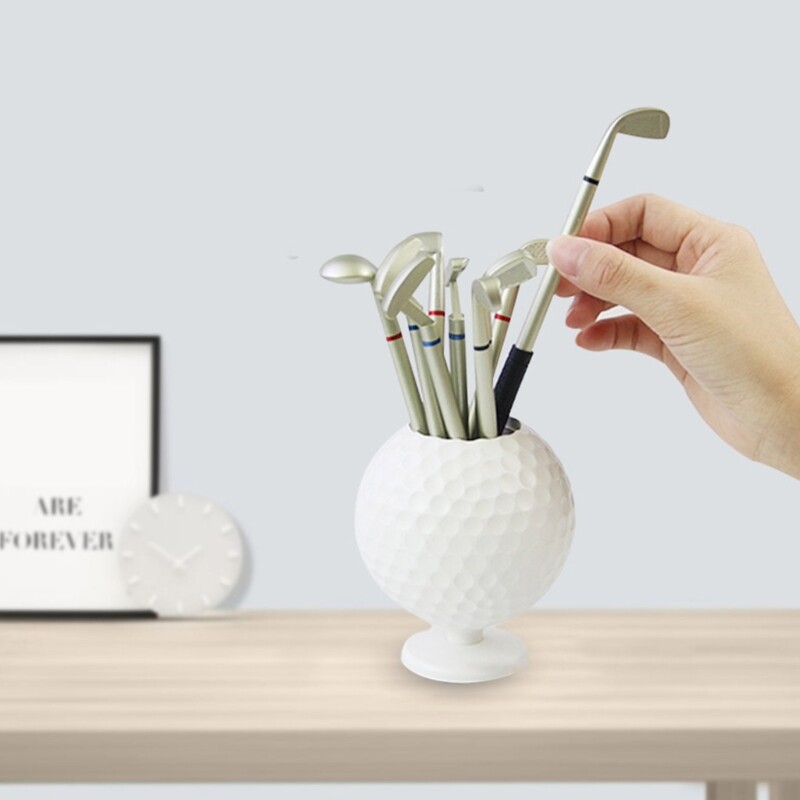 3PCS Novelty Golf Pen Set Mini Golf Club Ballpoint Pen and Golf Ball Pen Holder eBay