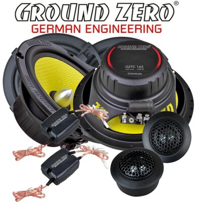 Ground Zero GZTC 165mm Lautsprecher 2 Wege Komponenten System 150W