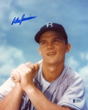DON ZIMMER SIGNED AUTOGRAPHED 8x10 PHOTO BROOKLYN DODGERS INFIELDER BECKETT BAS