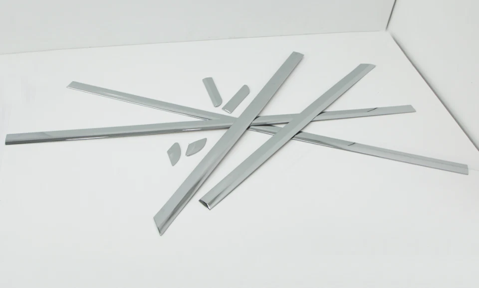 Línea de faldón lateral moldura inferior cromo adorno 8 piezas B756 Ups para Audi A6 2011~2018 Foto 4 de 4