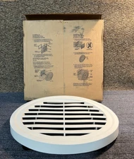 Ply Gem 22 inch Outside dimension, Round White Gable Attic Vent RDGV AW