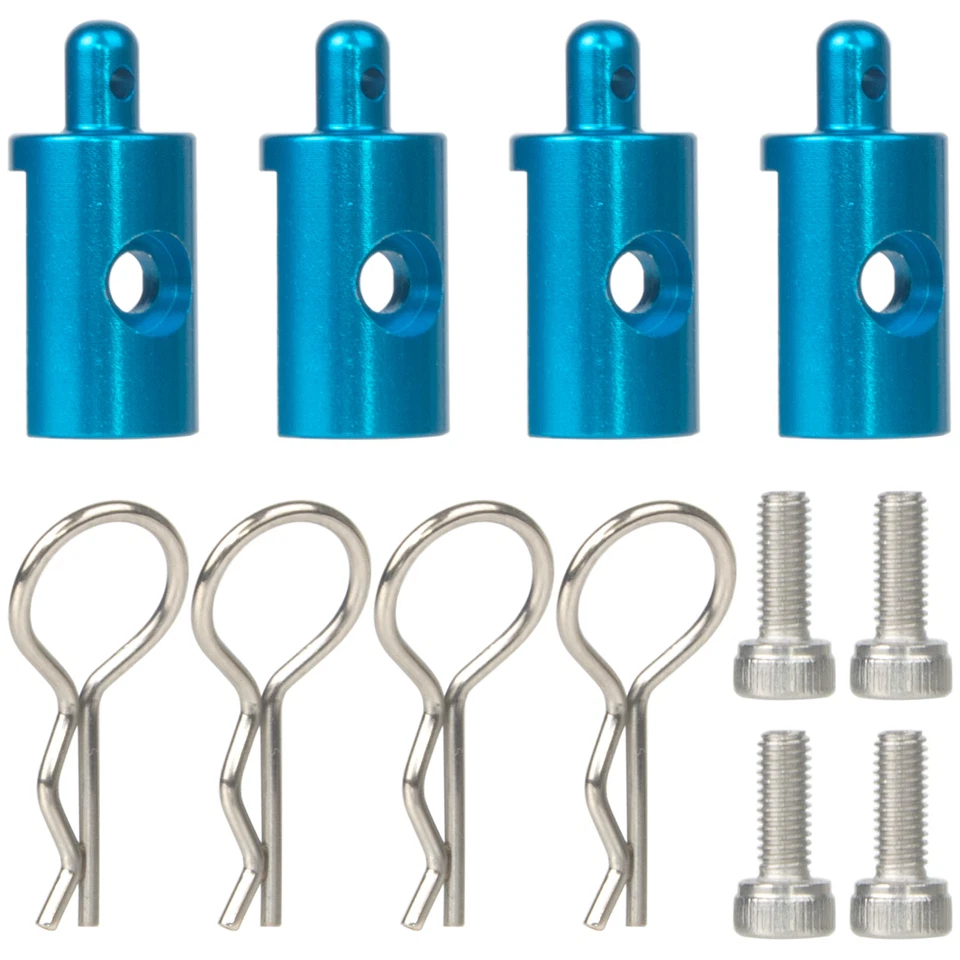 4Pcs Aluminum Body Mounts For 1/12 Tamiya CW-01 Chassis Lunch Box Midnight 57409 - Image 3 of 3