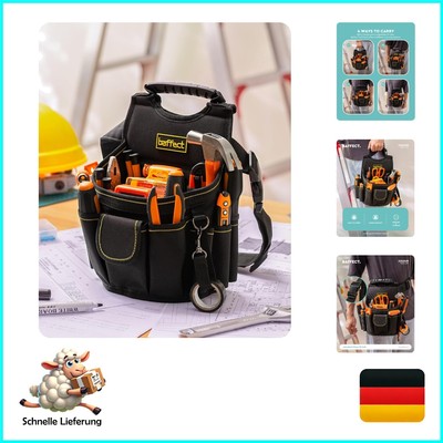 Electrician's Bag, Canvas Tool Bag Strap with Adjustable Nylon Belt, High Per...