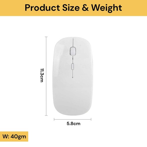 Optical Wireless Bluetooth Slim Rechargeable Mouse for Laptop and Desktop AU - Picture 11 of 13