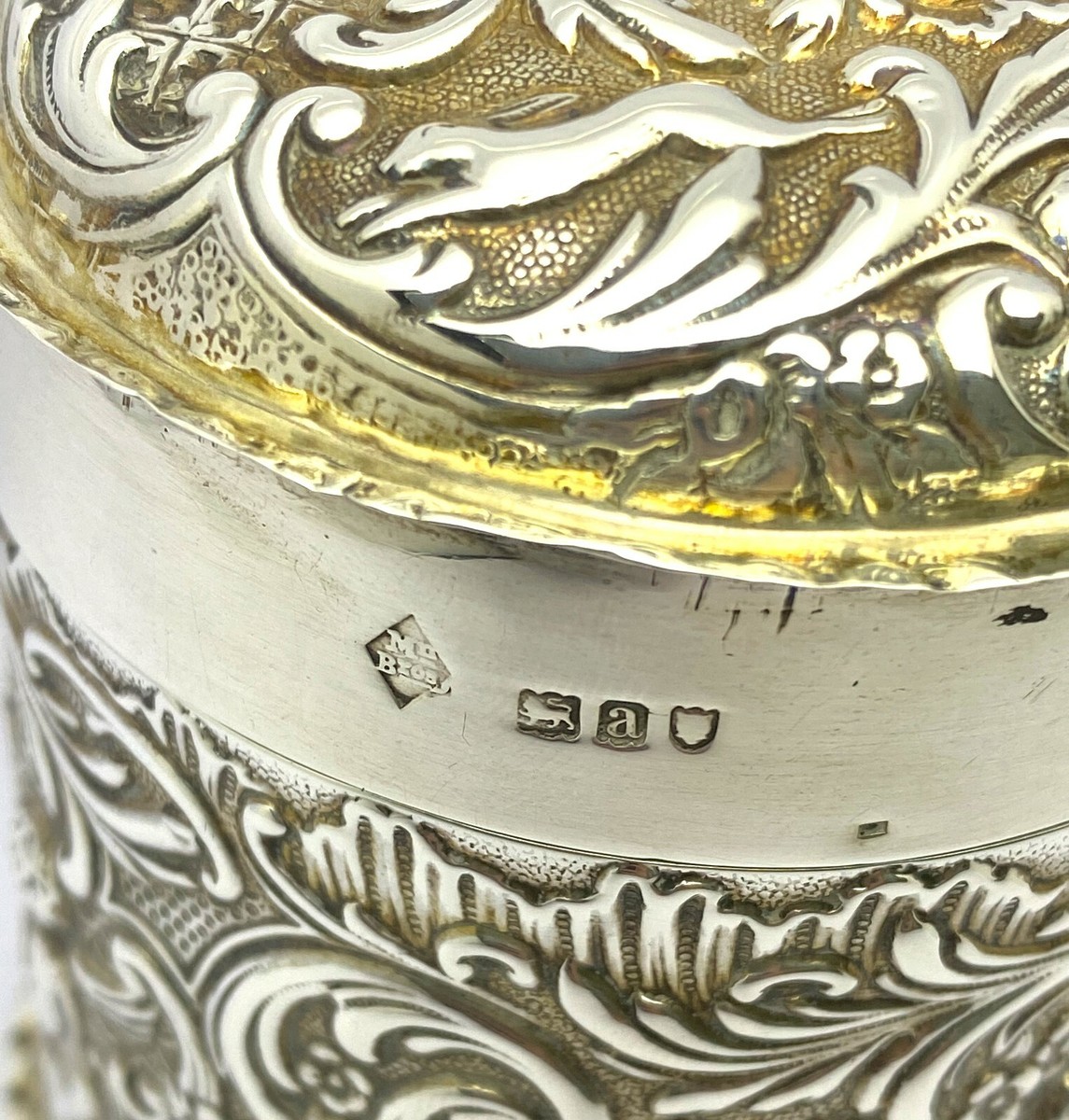 木製箱　MAPPIN BROTHERS　LONDON Antique Genuine Silver Candy Box - England / Mappin Brothers - 157