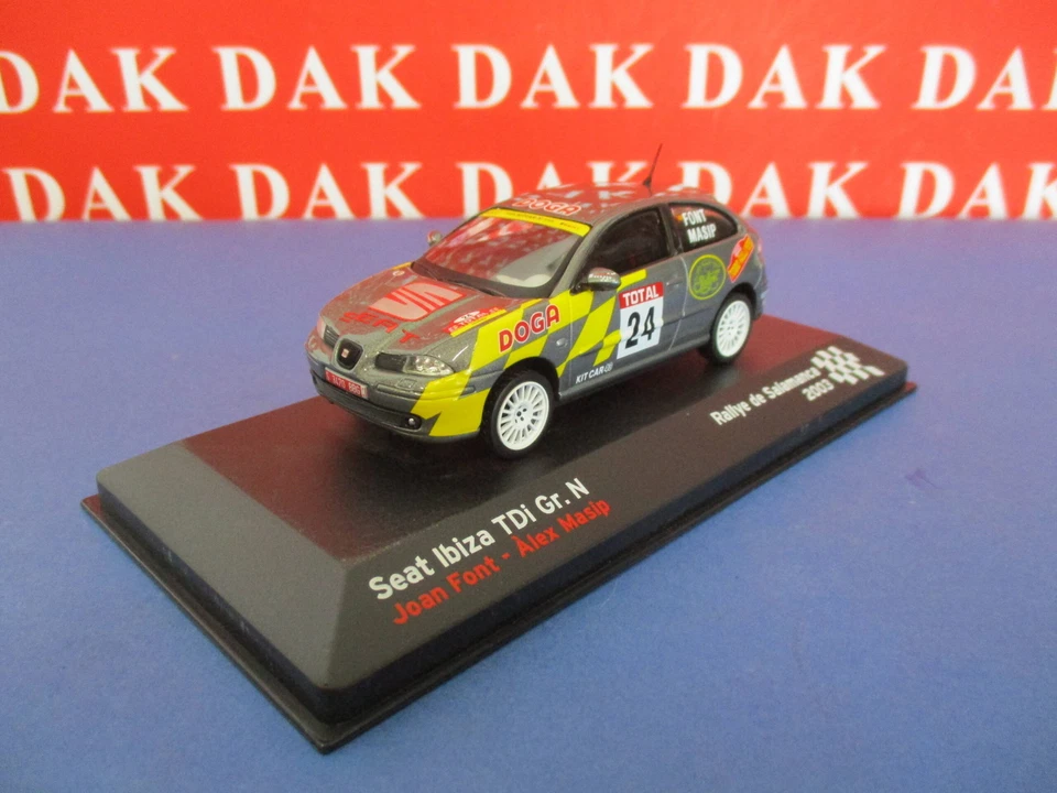 Die cast 1/43 Modellino Auto Seat Ibiza TDI Gr. N Rally de Salamanca 2003 J.Font - Immagine 2 di 4