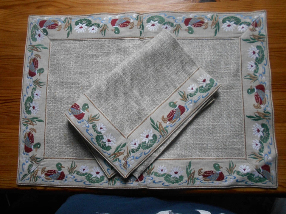 Tischsets Enten 2 Stck.= ein Preis NEU