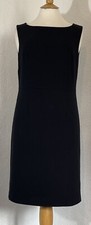 Next Tailoring Size 12 Dress Black Lined Work Smart Elegant Zip 610