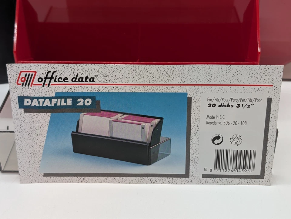 1x Diskettenbox Office Data "DataFile 20" für 20x 3,5" Disketten - Bild 2 von 4