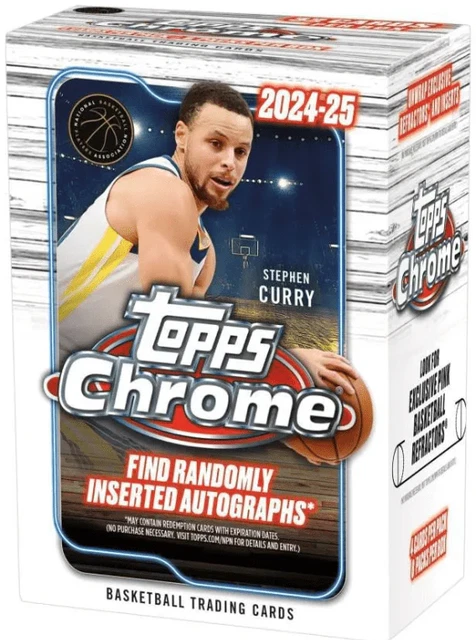 2024-25 Topps Chrome Basketball Factory Sealed Blaster Box!