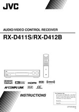 JVC RX-D411SJ RX-D412BJ Receiver Owners Instruction Manual Reprint