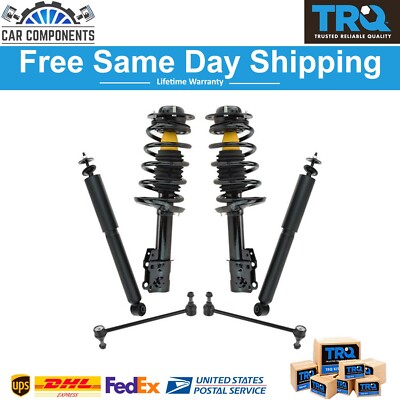 TRQ Rear Shock Absorber Coil Spring Suspension Kit Set 4pc for Equinox Acadia