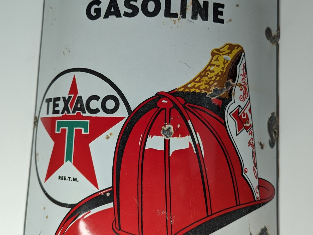 TEXACO FIRE CHIEF】アメリカヴィンテージ看板 TEXACO FIRE
