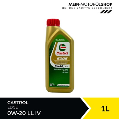 Castrol Edge 0W-20 LL IV BMW Ford MB VW Porsche ACEA C5/C6 1 Liter