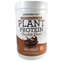 NutritionWorks Plant Protein Superfood Blend Chocolate Keto Vegan Smoothie