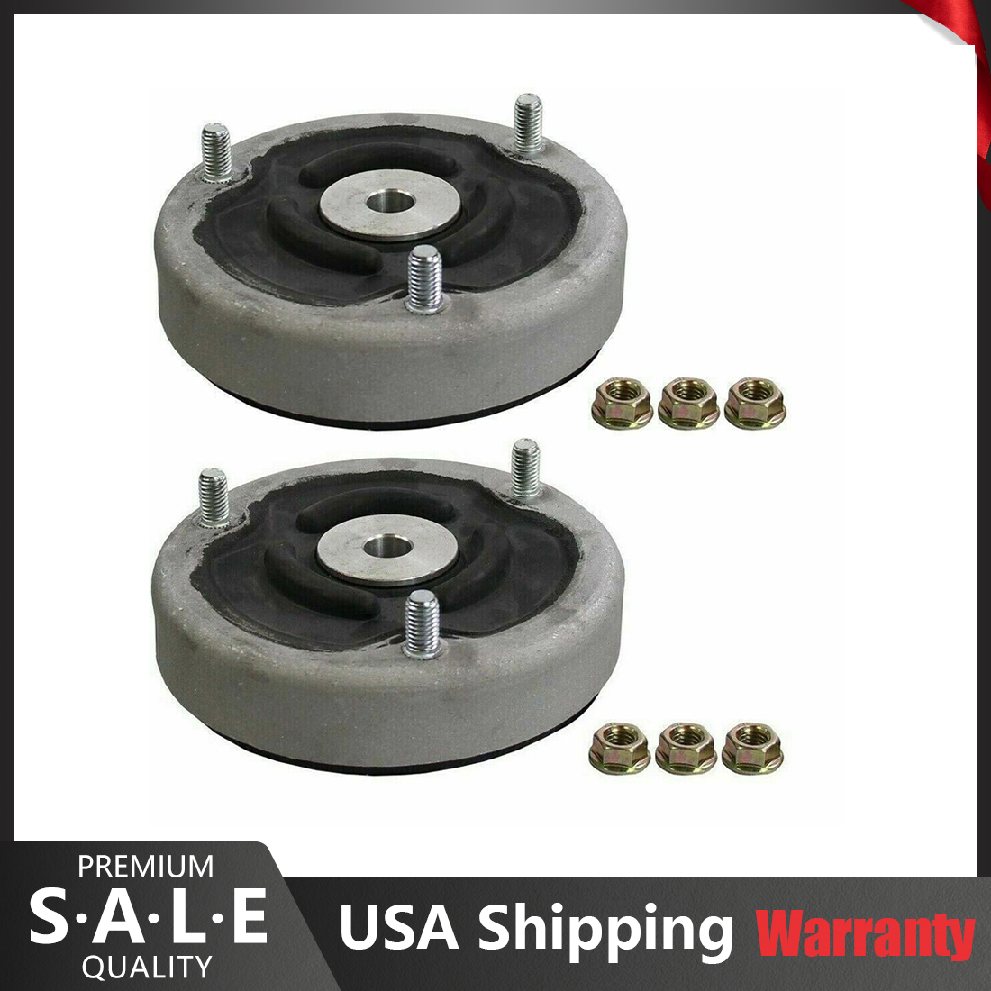 909908 Monroe Pair Set of 2 Rear Strut Mounts Kit For BMW E61 E60 E64