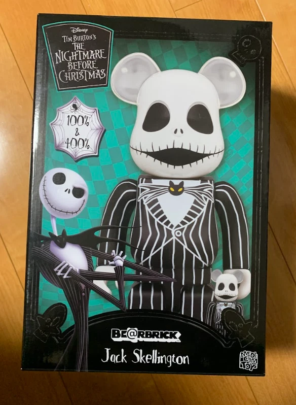 BE@RBRICK Jack Skellington 100％ 400% Bear Brick 2021