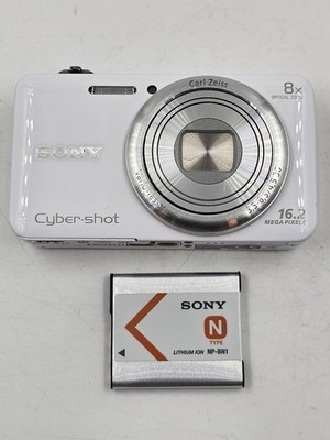 Sony Cyber-Shot DSC-WX60 16.2 MP Digitalkamera Weiß - Funktionsfähig