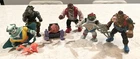Vintage TMNT Ninja Turtles Action Figure Lot with Weapons - 80s-90s FOR PARTS