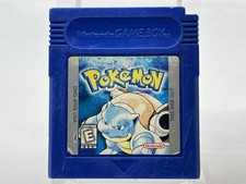 Nintendo Gameboy Pokemon Blue AUTHENTIC NEW BATTERY