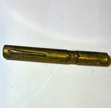 Vintage Brass Pencil-Style Camera Lens Cleaning Brush with Chamois Tip