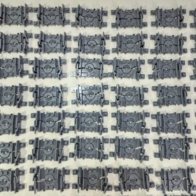 Flexible Train Track 64022 for LEGO City Railway RC Train Sets 82pc Lot Gray