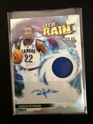 Topps 2025/26 Bowman University s Best Let It Rain Darryn Peterson Auto Relic