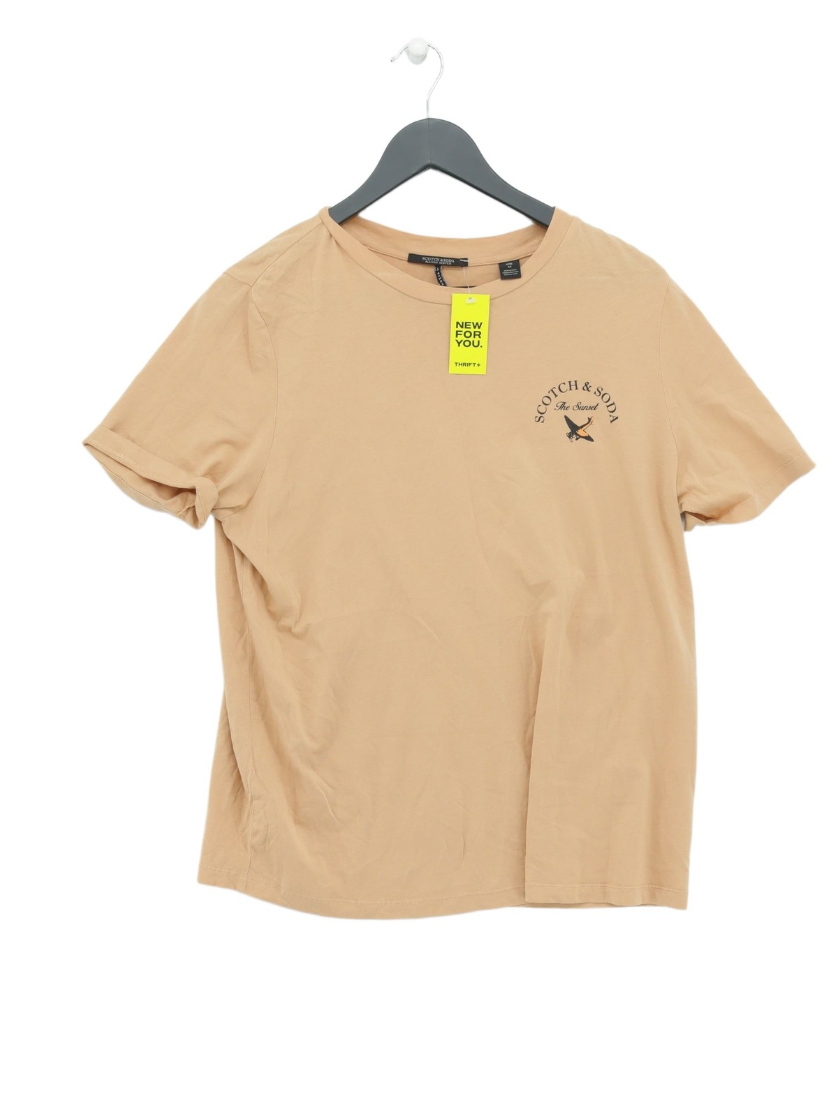 ALTRA Scotch & Soda T Shirt Uomo M Tan 100% Altro Basic
