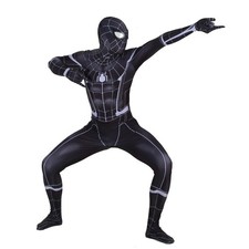 Disfraz de Disfraz Negro Spiderman Regreso a Casa Mono Body Halloween Adulto Niño
