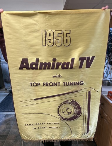 1956 Admiral TV Advertising Banner