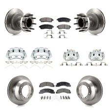 Front Rear Brake Rotors Pads Calipers Kit for Ford F-350 Super Duty 2001-2002 oe