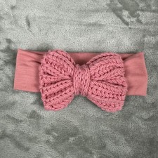 Carter's Baby Girls Headband Dusty Pink Crochet Bow