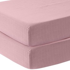 Organic Muslin Crib Sheets, Soft and Breathable Bedding for Baby Girls or Boy...