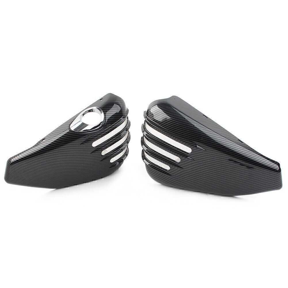 2 X Battery Side Cover Fit For Harley Davidson Sportster 1200 2014-2021 CARBON