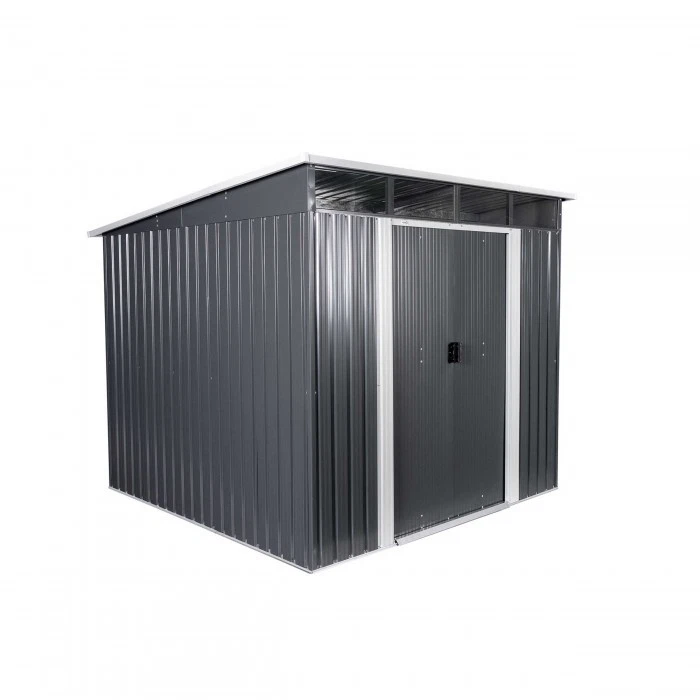 GRINDI IN THE GARDEN Gerätehaus Geräteschuppen Gartenhaus aus Metall - Ribes III - 279x238x202