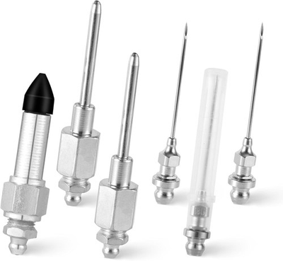 #ad #ad 6 Pcs Grease Gun Needle Accessory Grease Injector Dispenser Greasing Fitting $7.56