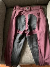FITS Performax Burgundy Deerskin Breeches.  Size Small
