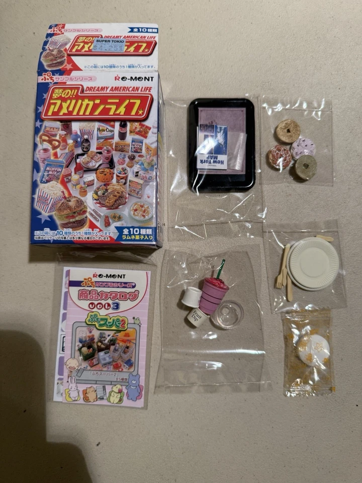 RE-MENT Dreamy American Life #4 Fashionable Cafe in New York 2004 dollhouse mini - Image 2 of 4