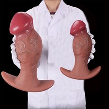 Silicone HUGE Dildo Realistic Dong Thick Big Penis Anal G-spot Sex Toy Women Men