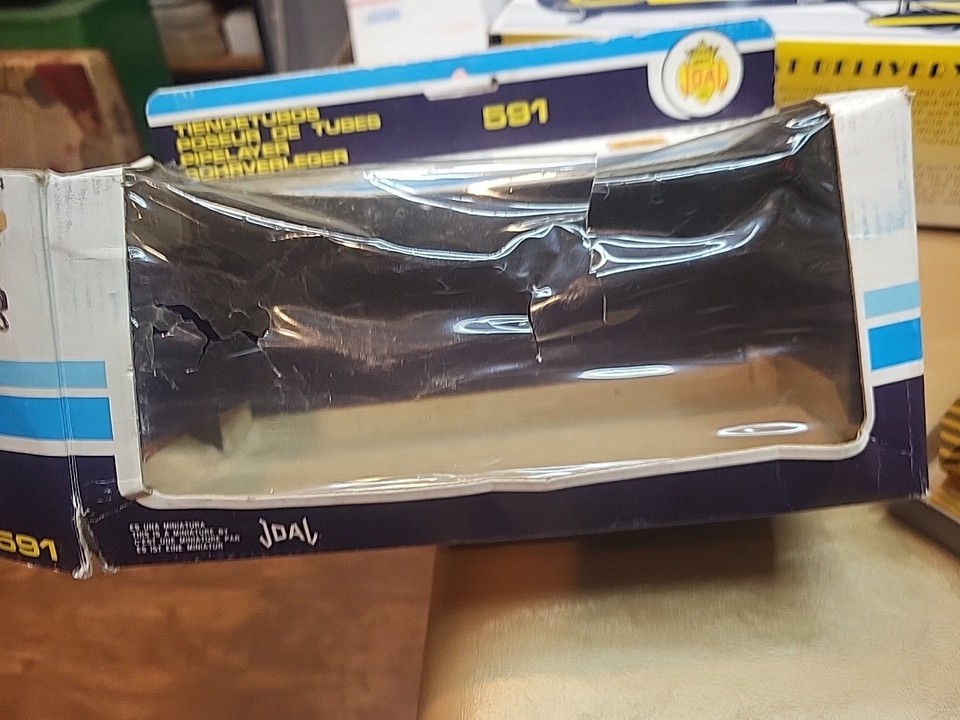 Joal Spain 1:50 CATERPILLAR PIPE LAYER C-591 & 1:70 DUMP TRUCK #381 MIB`85 RARE